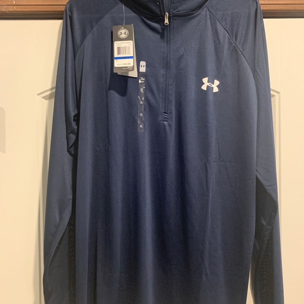 🔥NWT Under Armour Long sleeve 3/4 zip shirt🔥